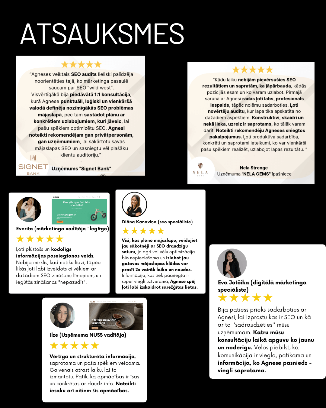 seo klientu atsauksmes no seo speciālista