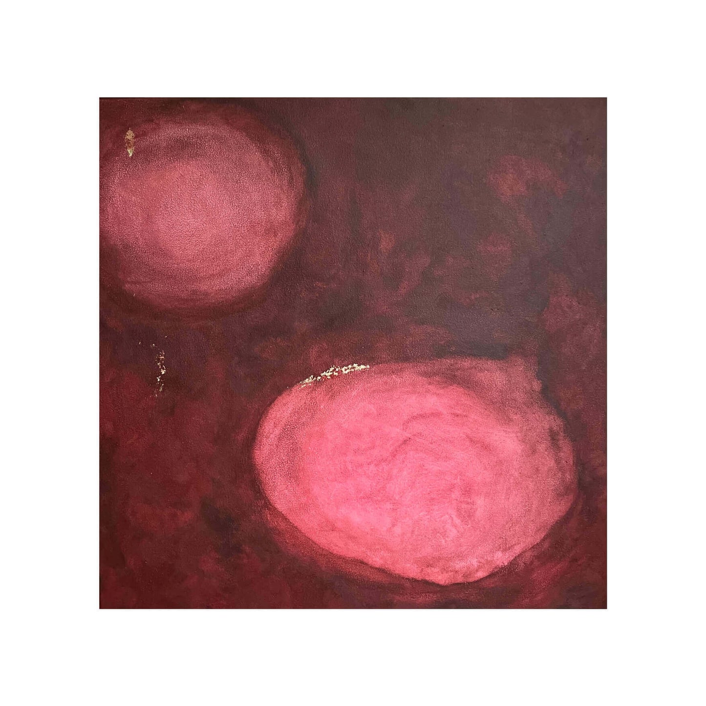 60x60 Abstract Modern Art Painting "burgundy"