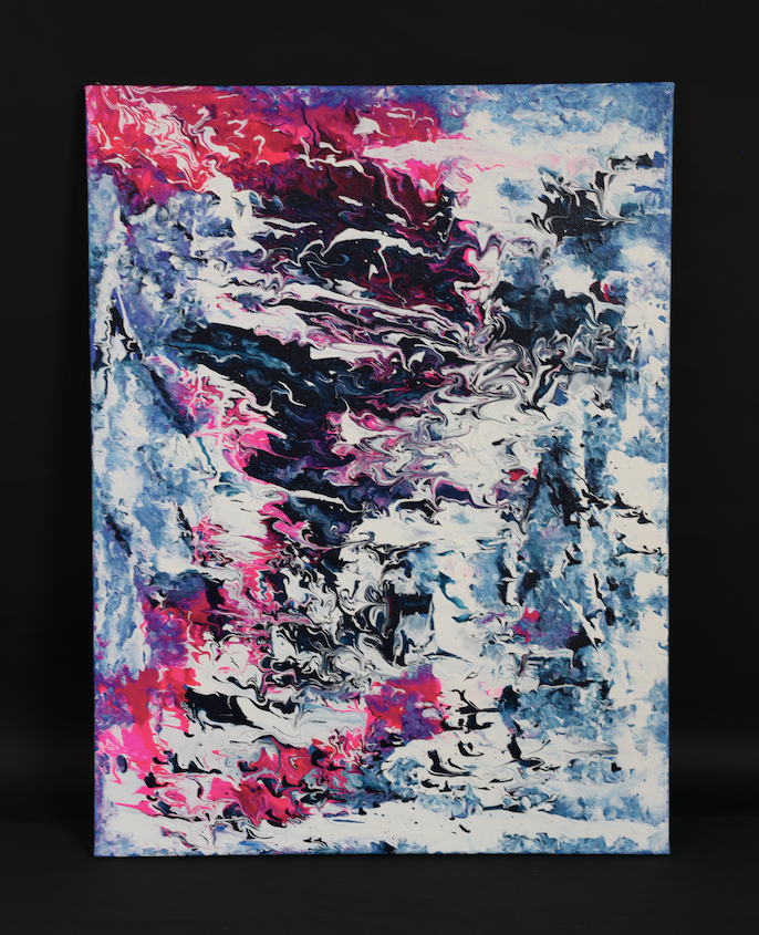 Abstract painting "FLUID DREAM" 60 x 80cm