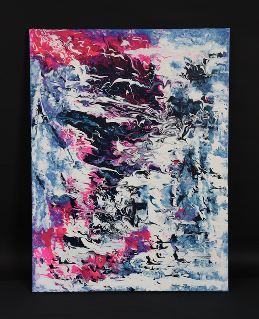 Abstract painting "FLUID DREAM" 60 x 80cm