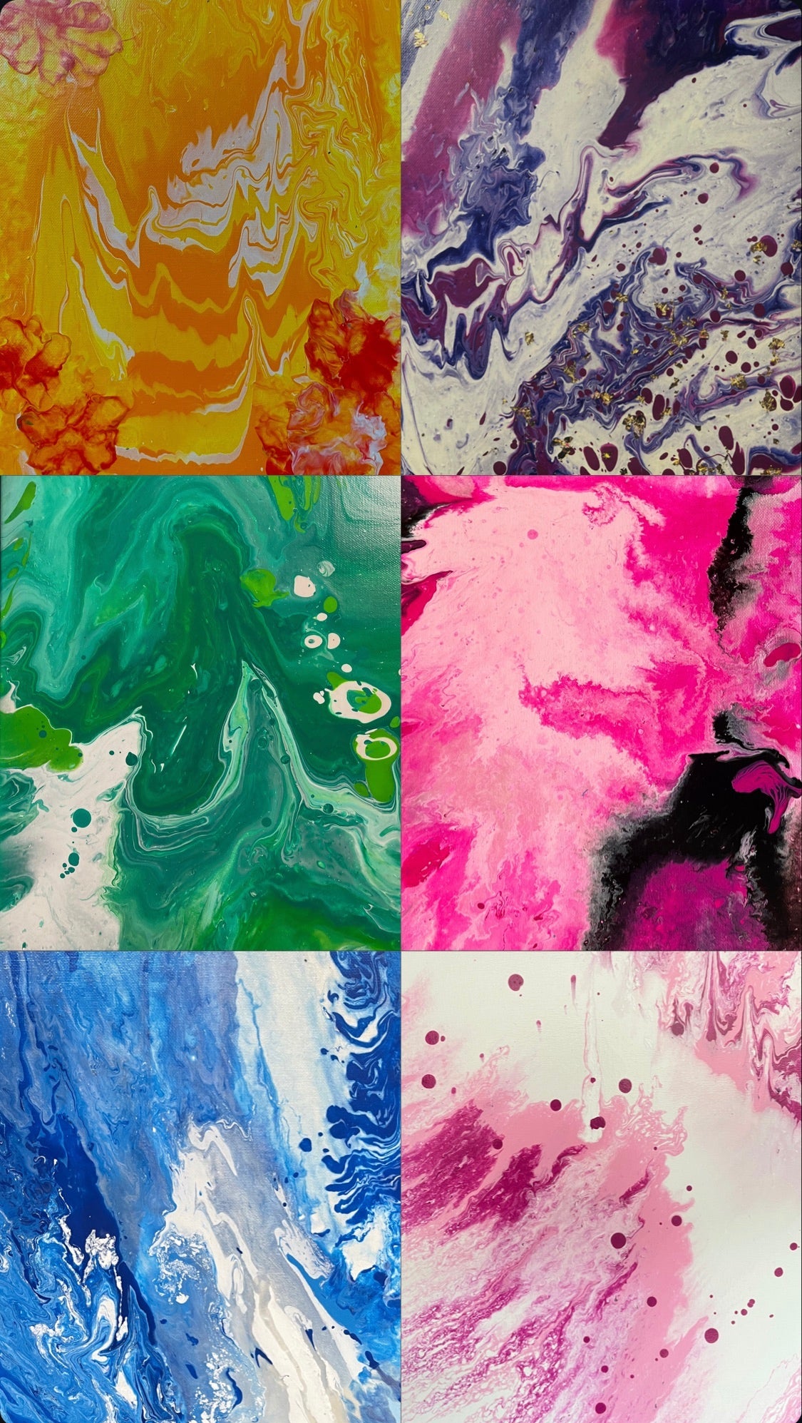 Acrylic fluid art painting tutorial for beginners