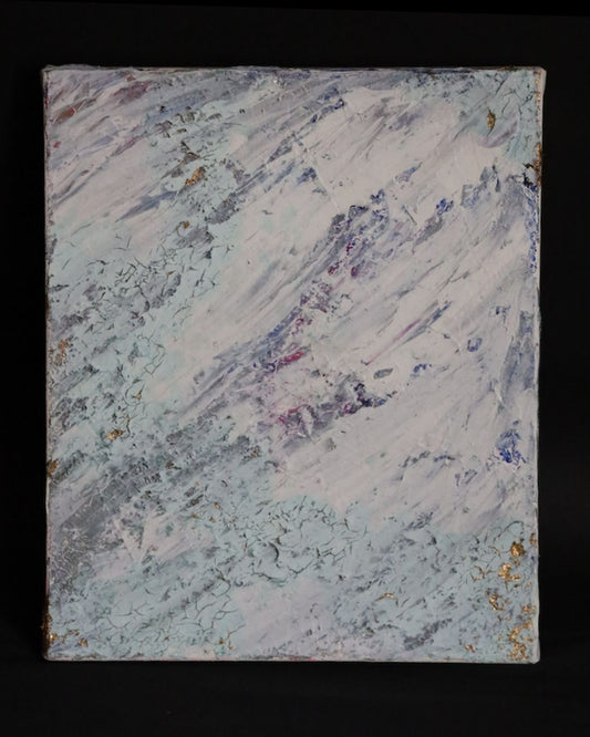 Abstract painting "ICEBERG" 25 x 30cm