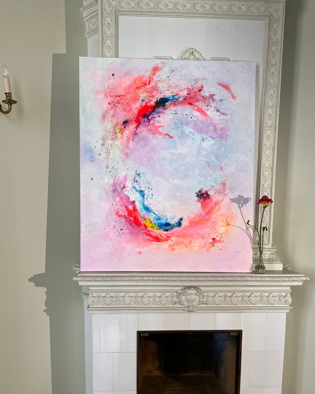 Abstract painting "SOFT POWER" 100X120cm