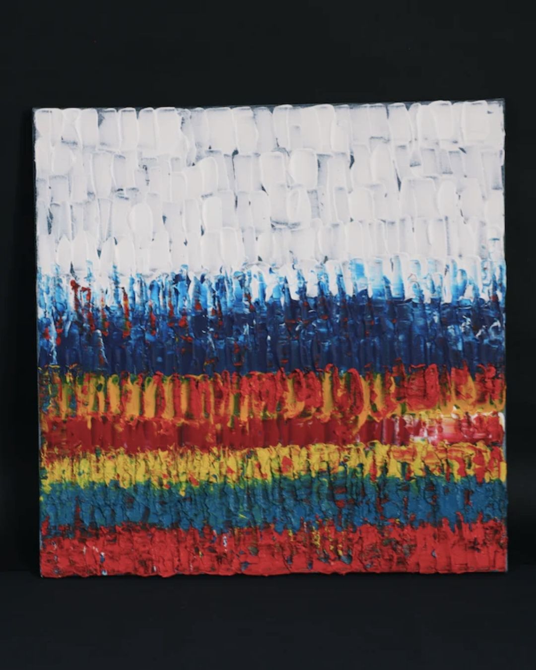 Abstract painting "MIJA" 40 x 40cm