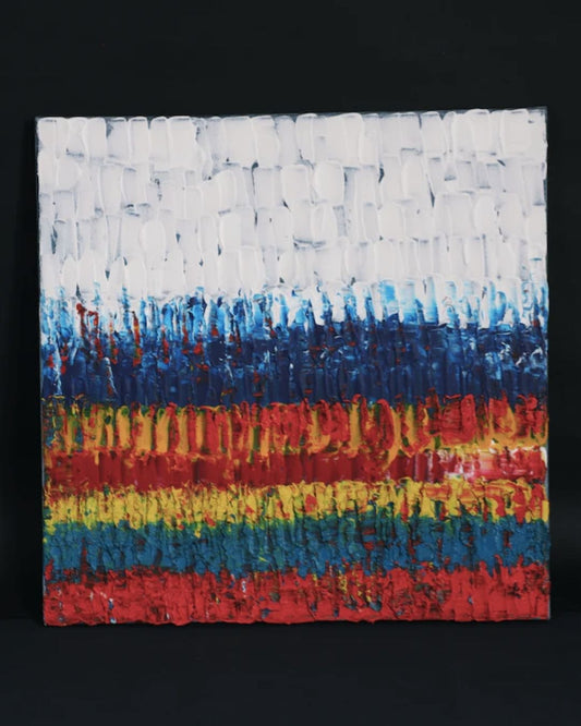 Abstract painting "MIJA" 40 x 40cm